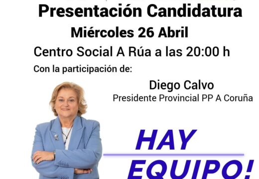 O Partido Popular de Miño presenta aos integrantes da súa candidatura o 26 de abril